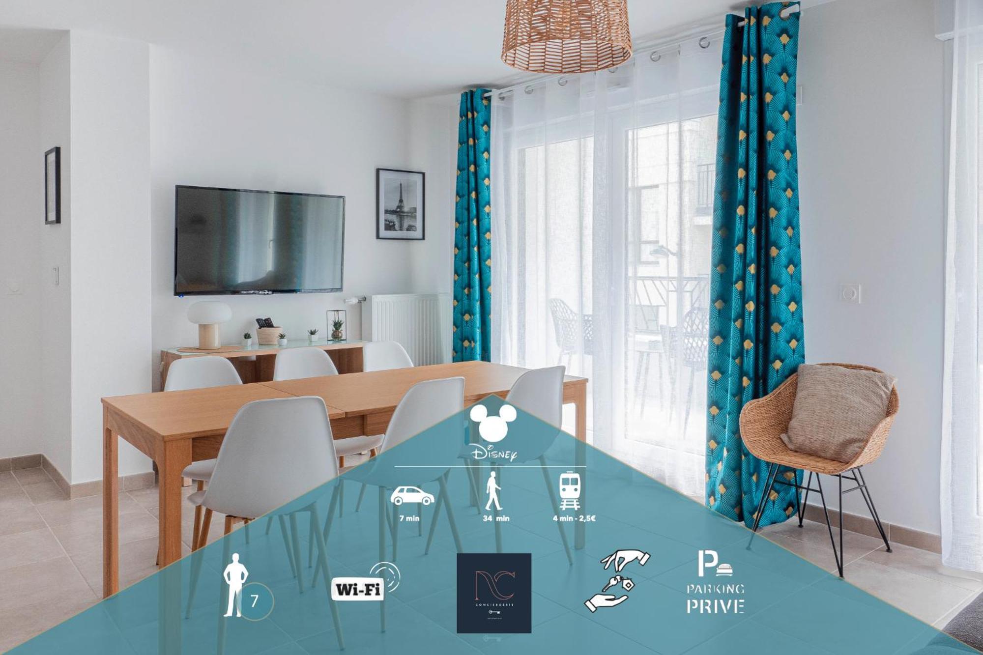 Disneyland-Paris,7Pers, Wifi, Parking, 쉐시 외부 사진